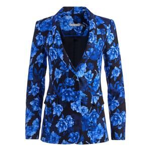 NEW Alice + Olivia Blue Floral Blazer